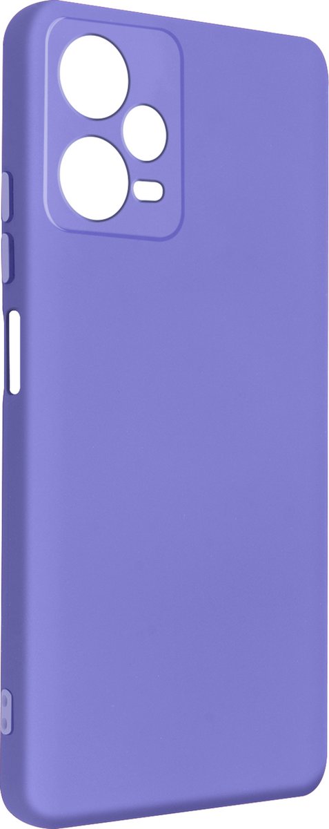Redmi Note 12 5G en Poco X5 siliconen hoesje semi-rigide Soft-touch Paars