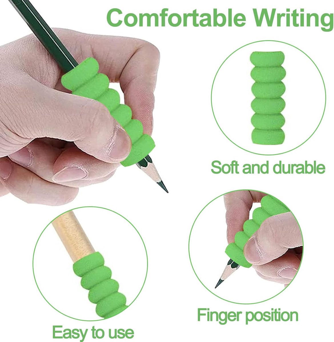 Pengreep Ridged Grip Foam Groen