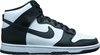 Nike Dunk High Black White (2021) - DD1399-105 - Maat 42.5 - ZWART - Schoenen