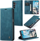 CaseMe Book Case - Convient pour Samsung Galaxy A15 Case - Blauw