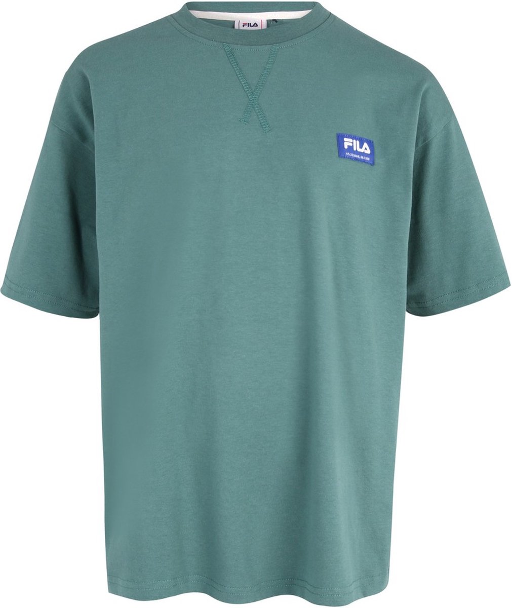 Fila Tieners Jongens Korte Mouw Shirt Toutendorf Oversized T-Shirt Sparrenhout Blaus
