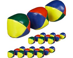 Jongleerballen - set van 24 - Ø 6,5 cm - beginners - volwassenen