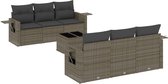 vidaXL-7-delige-Loungeset-met-kussens-poly-rattan-grijs