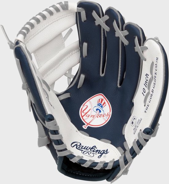 Rawlings MLB Logo Honkbal Handschoen - Kinderen - NY Yankees - 10 inch - Rawlings