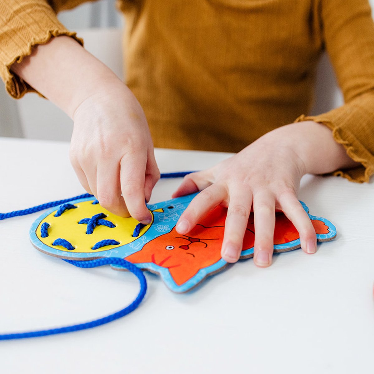 Dikkie Dik rijgkaarten - educatief speelgoed - peuter kleuter - vanaf 3 jaar - Bambolino Toys — afbeelding 5