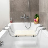 Badzitje voor Volwassenen - badplanken - antislip zitplank, uitschuifbare 72-82 cm badplank, draagvermogen van 130 kg voor volwassenen - senioren - badkuip - badkamerstoel