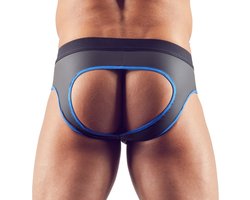 Slip Met Open Achterkant - Zwart/Blauw