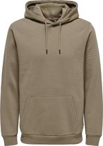 Only & Sons Pull Onsceres Sweat à capuche Noos 22018685 Caribou Homme Taille - M