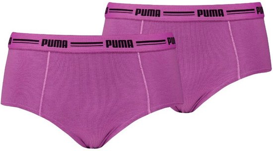 Puma Korte short - 020 Purple - maat 40 (40) - Dames Volwassenen - Katoen/elastaan- 603033001-020-40