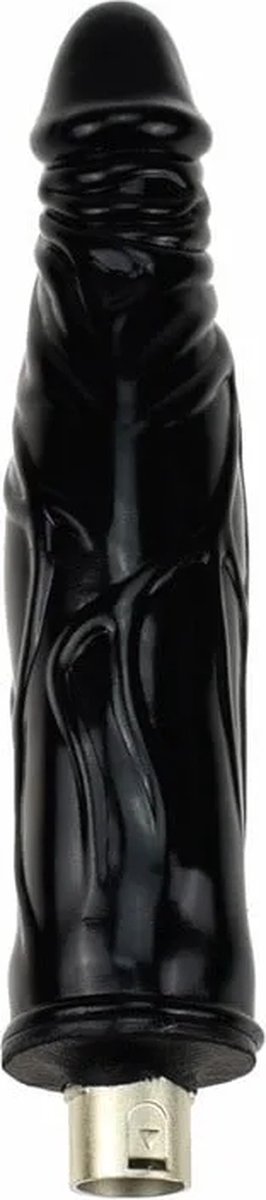 Goedkoopste Zwarte Dildo 17 CM met 3XLR Connector voor Auxfun Basic Seksmachine