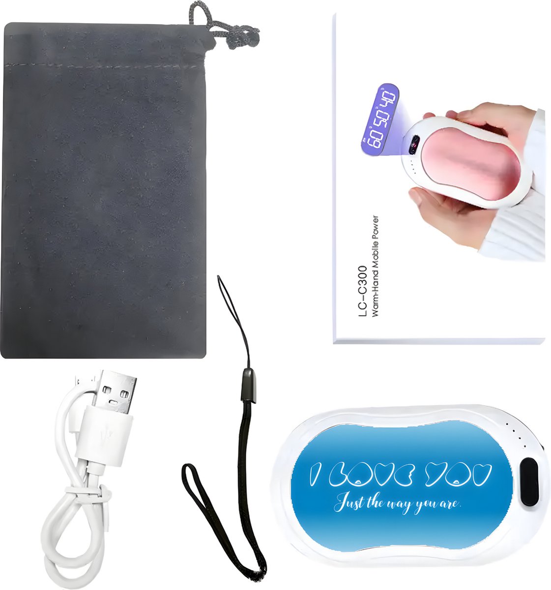 Elektrische Handwarmer Powerbank - Valentijn cadeautje vrouw - Valentijnsdag - Draagbare Handwarmer - Romantisch Cadeau — cadeau in VALENTIJNSDAG 🌹 - foto 6
