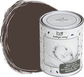 Baby's Only Muurverf mat voor binnen - Babykamer & kinderkamer - Cacao - 1 liter - Op waterbasis - 8-10m² schilderen - Makkelijk afneembaar