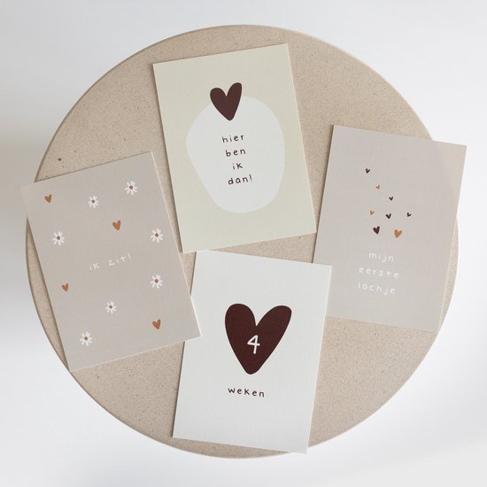 20x hippe baby mijlpaalkaartjes (A6 formaat) - milestone baby cards - cadeau zwangerschap - kado zwangerschap - babyshower cadeau - hoera zwanger - zwangerschapsverlof - kraamcadeaus - mijlpaalkaarten baby - baby kado - baby cadeau