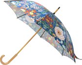 paraplu satijn fleury dahlias 105cm