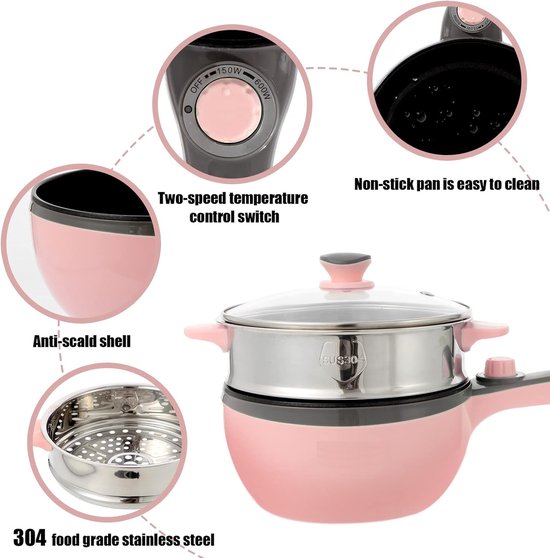 1360 W elektrische hot pot-pan met scheidingswand, 6 l 1360 W elektrische hot pot-pan met scheidingswand, 6 l