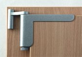 Mots deursluiter GetaDoor de gepatenteerde Clip-Close-minideursluiters in zilver – eenvoudige montage zonder boren of schroeven