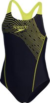 Speedo Medley Logo Medalist Marine/Geel Sportbadpak - Maat 164