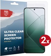 Rosso Screen Protector Ultra Clear Duo Pack Geschikt voor Xiaomi 14 | TPU Folie | Case Friendly | 2 Stuks