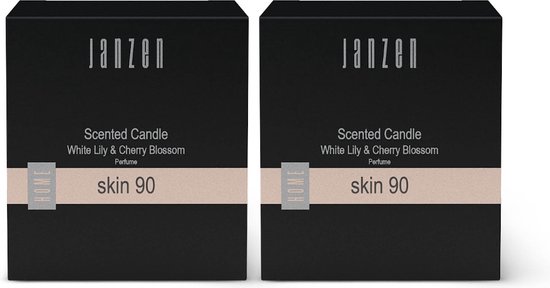JANZEN Bougie Parfumée Skin 90 2-pack