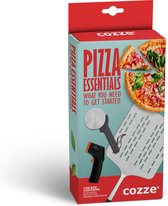 Cozze - Kadoset PizzaSchep, Snijder en Thermometer - Aluminium - Zilver