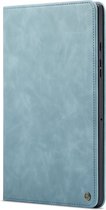 Samsung Galaxy Tab A9+ Bookcase hoesje - CaseMania - Effen Aqua - Kunstleer