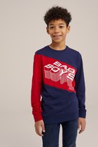 WE Fashion Jongens T-shirt met colourblocking