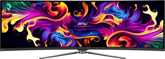 MSI MPG 491CQP QD-OLED - Curved Ultrawide Gaming Monitor - 144 Hz - USB-C PD 90W