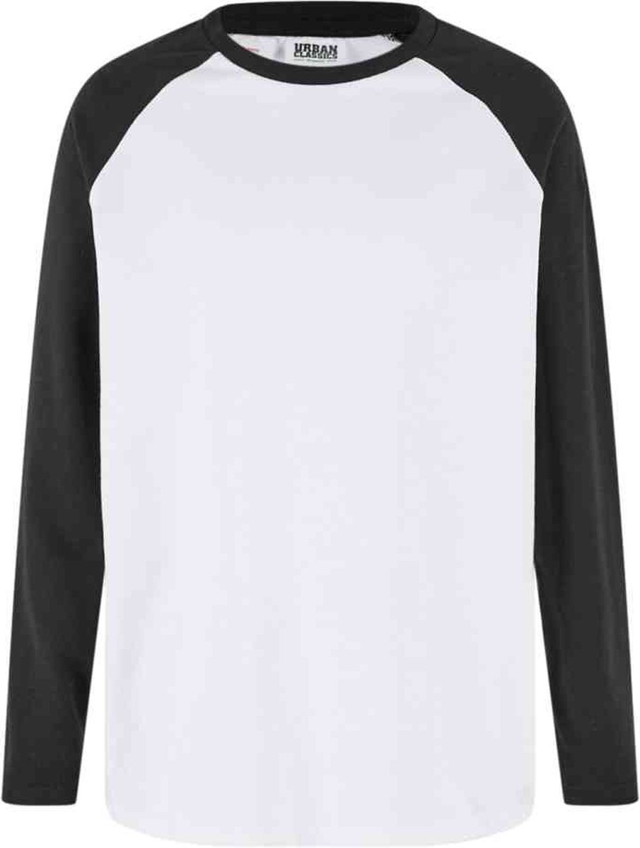 Urban Classics Organic Oversized Raglan Kinder Longsleeve shirt Kids 110/116 Wit