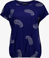 TwoDay dames T-shirt blauw met paisley print - Maat L