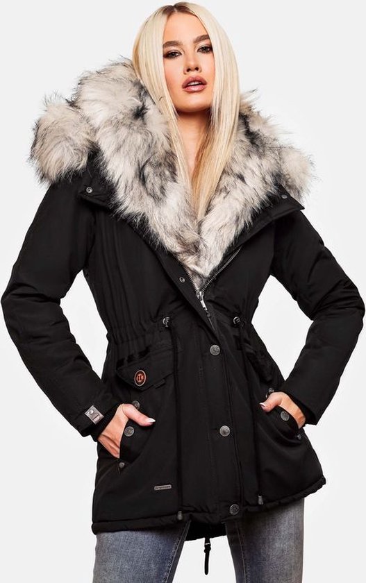 Navahoo Premium B828 Winterjas voor dames, parka, mantel, warm
