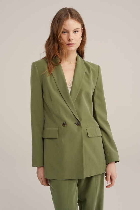 WE Fashion Dames regular fit double-breasted blazer