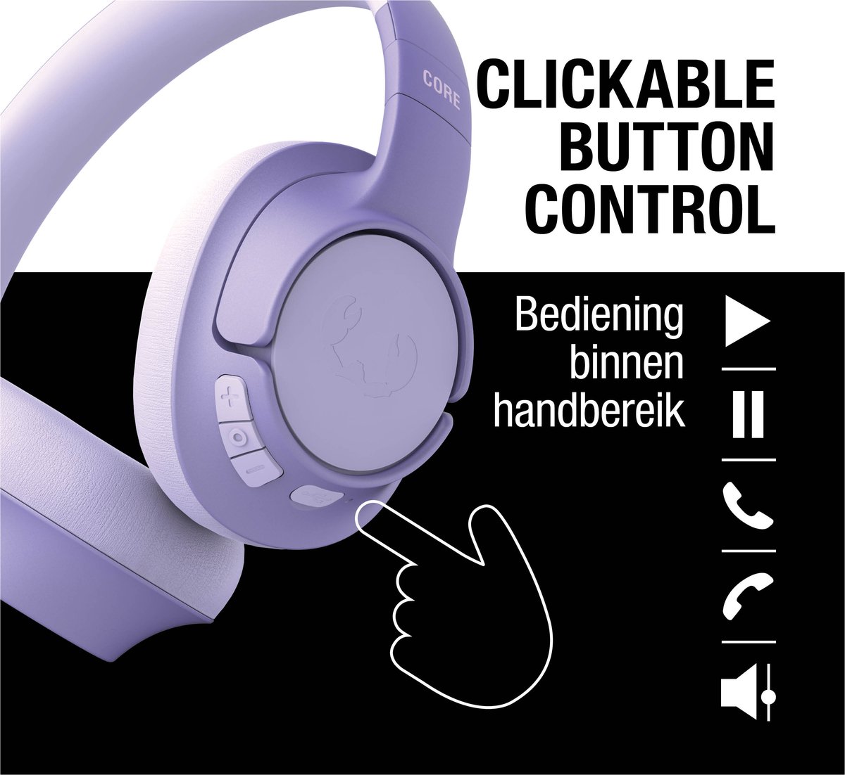 Fresh 'n Rebel Clam Core Draadloze Bluetooth Koptelefoon - afbeelding 2