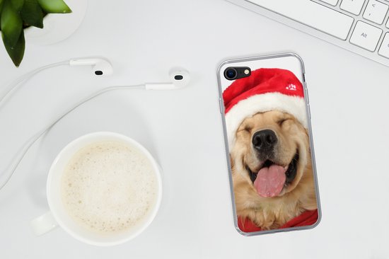 Telefoonhoesje Geschikt voor iPhone 8 hoesje - Hond - Grappig - Lachen - Kinderen - Jongens - Meisjes - Siliconen Telefoonhoesje Telefoonhoesje
