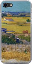 Geschikt voor iPhone SE 2020 hoesje - De oogst - Vincent van Gogh - Siliconen Telefoonhoesje