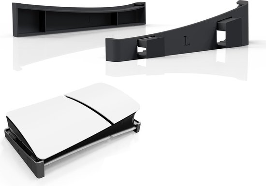 YONO Horizontale Standaard geschikt voor Playstation 5 SLIM - PS5 Stand Liggend - Houder - Zwart