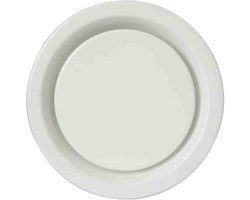 Ventilatie afvoer ventielen metaal 125 mm RAL 9010 met klemveren – DVSER125