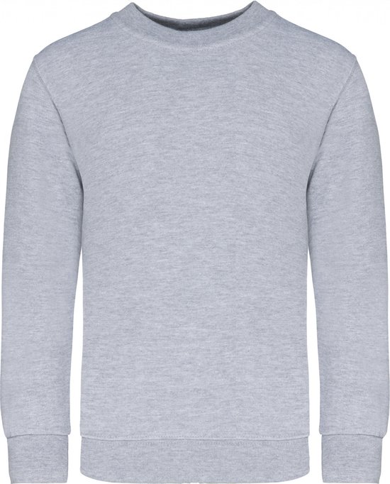 Sweatshirt Kind 12/14 Y (12/14 ans) Kariban Ronde hals Lange mouw Oxford Grey 80% Katoen, 20% Polyester