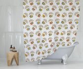 Casabueno Birdy - Douchegordijn 180x200 cm - Badkamer Gordijn - Shower Curtain - Waterdicht - Sneldrogend - Anti Schimmel - Wasbaar - Duurzaam