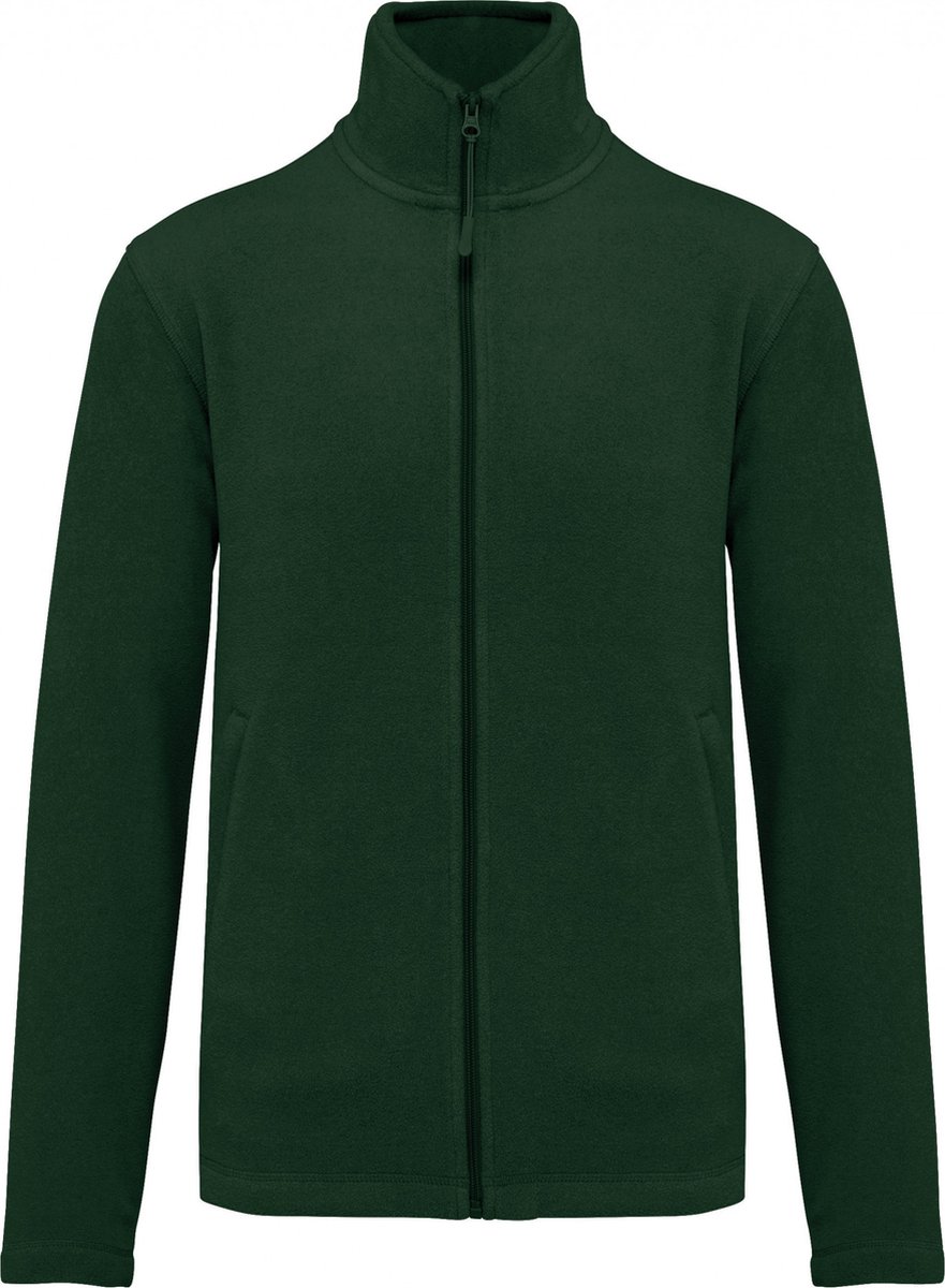 Kariban Microfleece met rits heren K911 Forest Groen