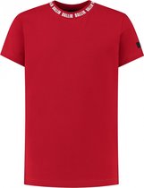 Ballin Amsterdam - Jongens Slim fit T-shirts Crewneck SS - Red - Maat 14