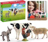 SLH42385 Schleich Farm World - Coffret de démarrage Animaux de la ferme, Figurines pour Enfants à partir de 3 ans