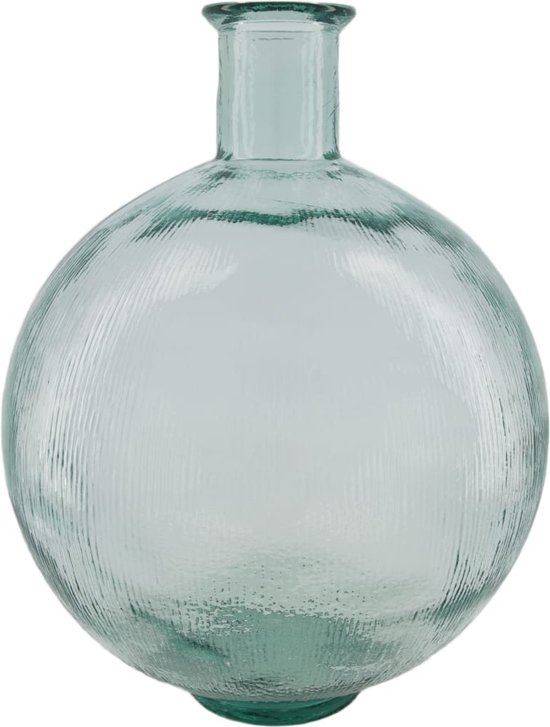 DKNC - Vase Troy - Turin - Verre recyclé - 34x34x42cm - Transparent