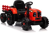 Merax Elektrische Tractor - 12V Trekker voor Kinderen - Elektrisch Auto met USB en LED Verlichting - Rood