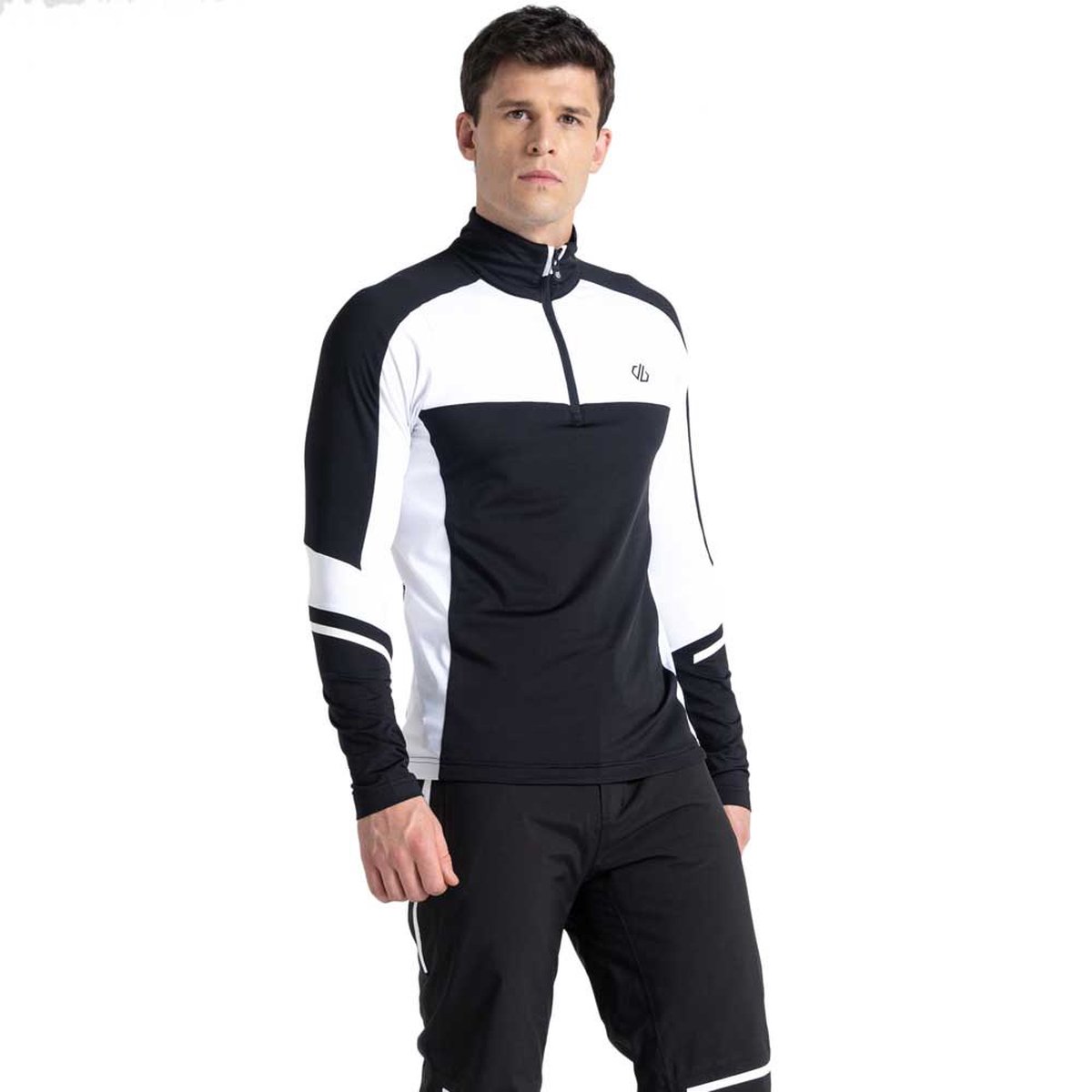 Dare2b Speed Core Half Rits Lange Mouw T-shirt Man Zwart