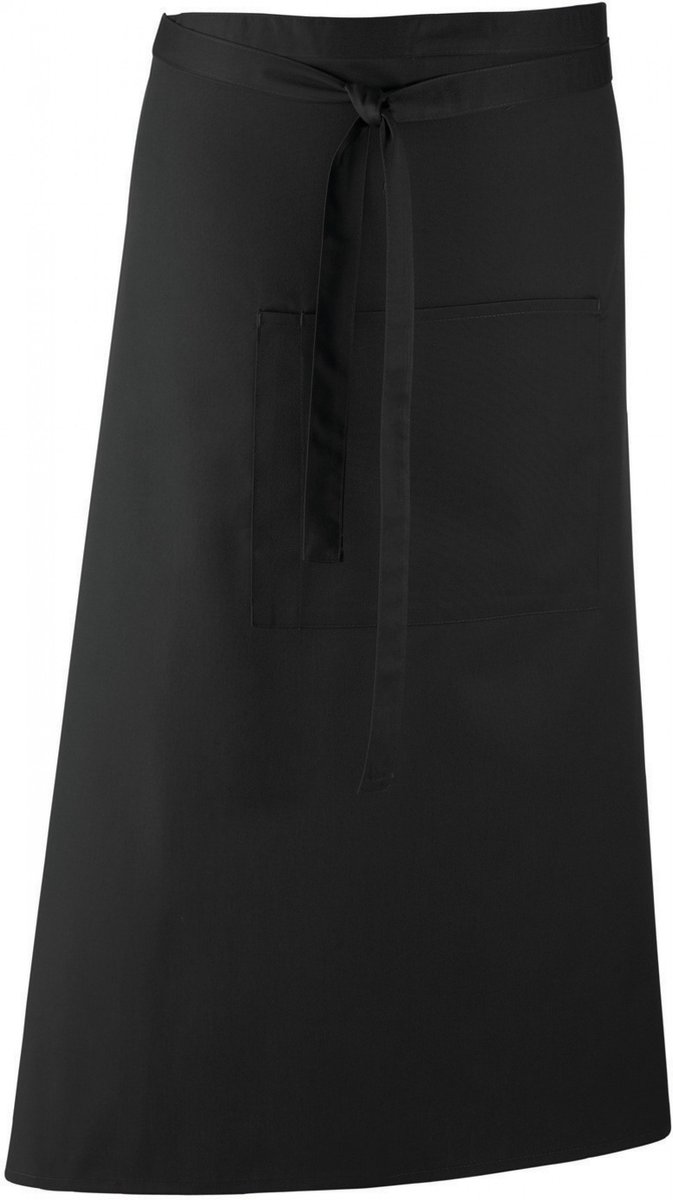 Schort/Tuniek/Werkblouse Unisex One Size Premier Black 65% Polyester, 35% Katoen