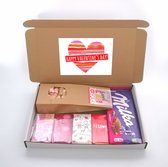 Valentijn brievenbus cadeau - Happy Valentine's day - Valentijn en Milka chocolade door de brievenbus