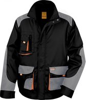 Result Lite Jacket RT316 - Black/Grey/Orange - S