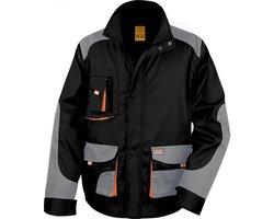 Result Lite Jacket RT316 - Black/Grey/Orange - S