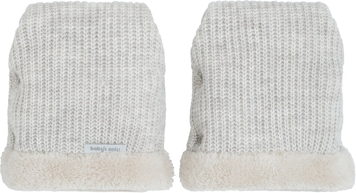 Baby's Only Kinderwagen handschoenen Hope - Handwarmer voor buggy - Handverwarmers voor wandelwagen - Ecru - Teddy voering van Baby's Only