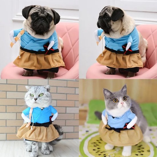 Grappige kleding voor hond of kat tot 5 Kilo - Poes - Grappig - Lief - Huisdier - Hondenkleding - Kattenkleding - Kleertjes - Merkloos
